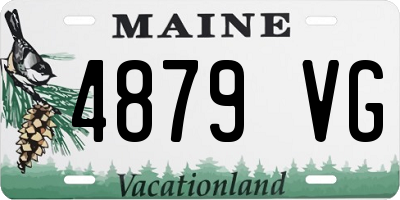 ME license plate 4879VG