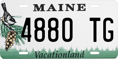 ME license plate 4880TG
