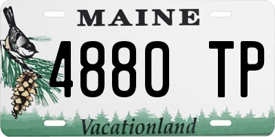 ME license plate 4880TP