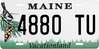 ME license plate 4880TU