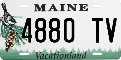 ME license plate 4880TV