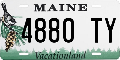 ME license plate 4880TY