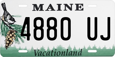 ME license plate 4880UJ