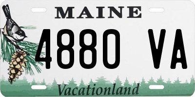 ME license plate 4880VA