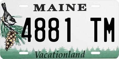 ME license plate 4881TM