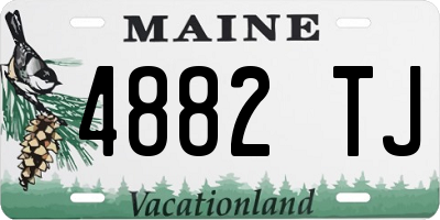 ME license plate 4882TJ