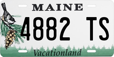 ME license plate 4882TS