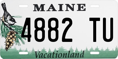 ME license plate 4882TU