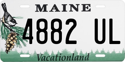 ME license plate 4882UL