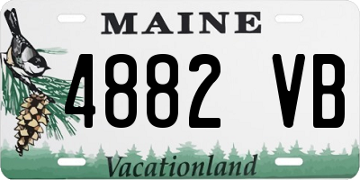 ME license plate 4882VB