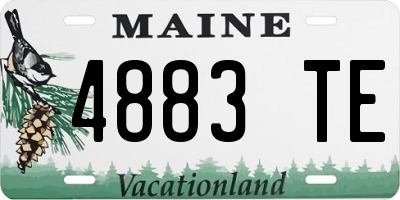 ME license plate 4883TE