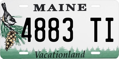ME license plate 4883TI