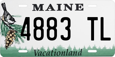 ME license plate 4883TL