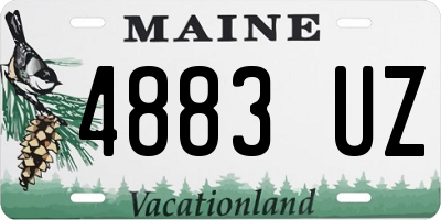 ME license plate 4883UZ
