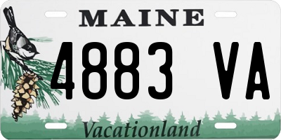 ME license plate 4883VA