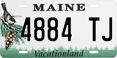 ME license plate 4884TJ