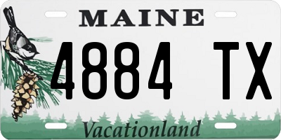 ME license plate 4884TX