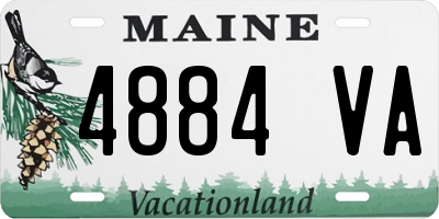 ME license plate 4884VA