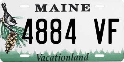 ME license plate 4884VF