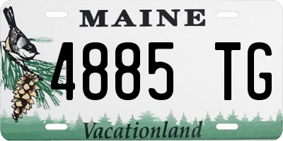 ME license plate 4885TG