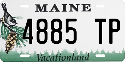ME license plate 4885TP