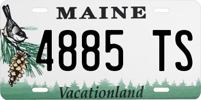 ME license plate 4885TS