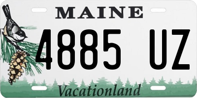 ME license plate 4885UZ