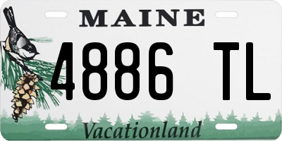 ME license plate 4886TL