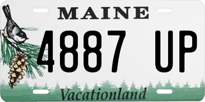 ME license plate 4887UP