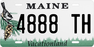 ME license plate 4888TH