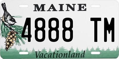 ME license plate 4888TM