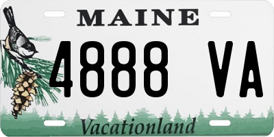 ME license plate 4888VA