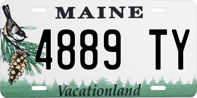 ME license plate 4889TY