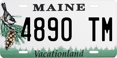 ME license plate 4890TM