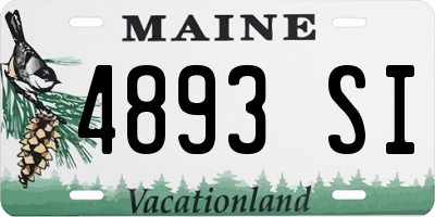 ME license plate 4893SI