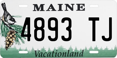 ME license plate 4893TJ