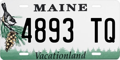 ME license plate 4893TQ