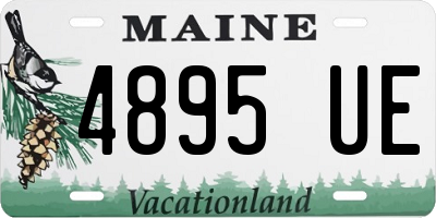 ME license plate 4895UE