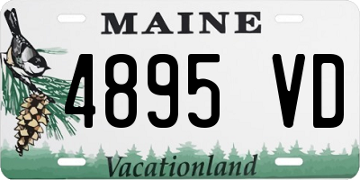 ME license plate 4895VD