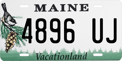 ME license plate 4896UJ