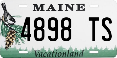 ME license plate 4898TS