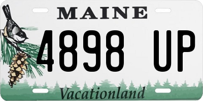 ME license plate 4898UP