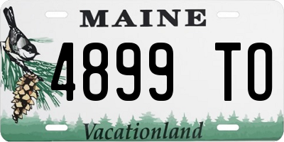 ME license plate 4899TO