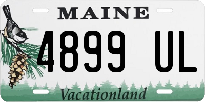 ME license plate 4899UL