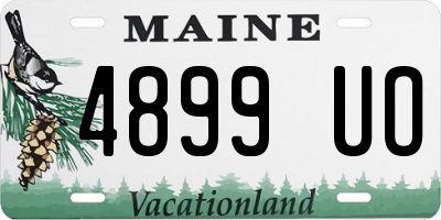 ME license plate 4899UO