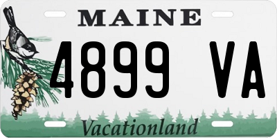 ME license plate 4899VA