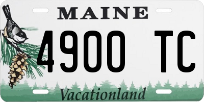 ME license plate 4900TC