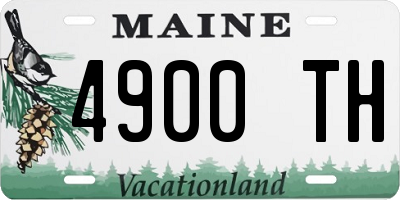 ME license plate 4900TH