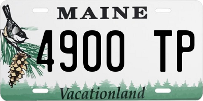 ME license plate 4900TP