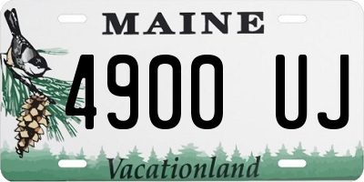 ME license plate 4900UJ